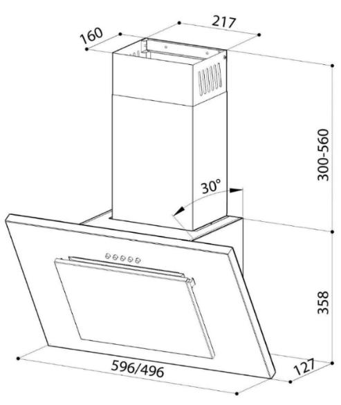 Вытяжка LEX Mini 500 inox. Фотография 2 из 2. Интернет-магазин Vasko.RU